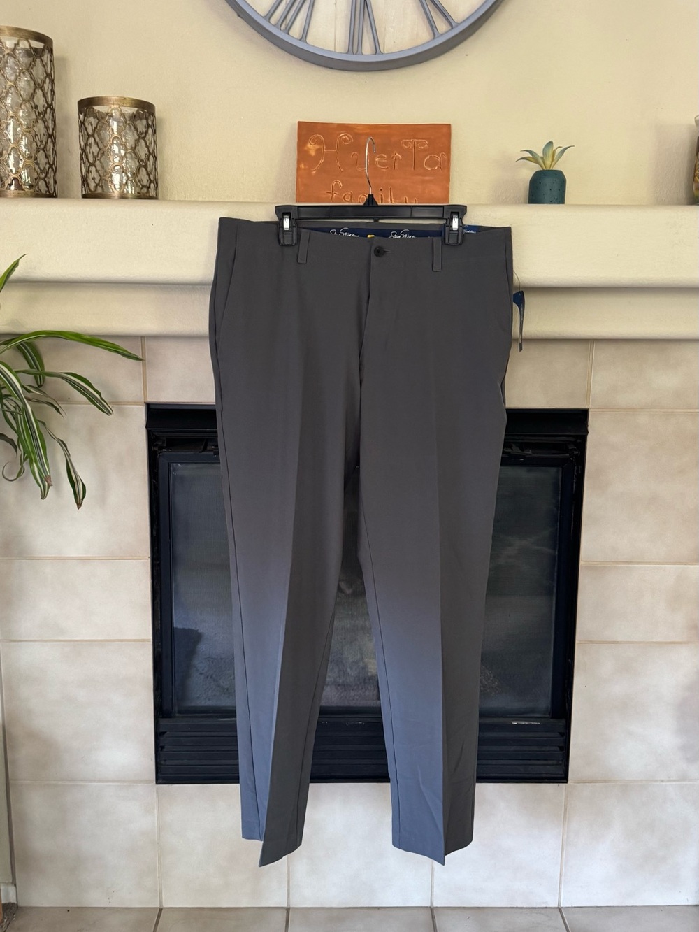 NWT Jack Nicklaus Golf Pants Men’s 36x32 Gray Performance Stretch Flat Front